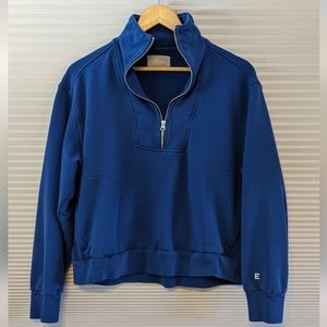 Everlane women's blue cropped sweatshirt size Large